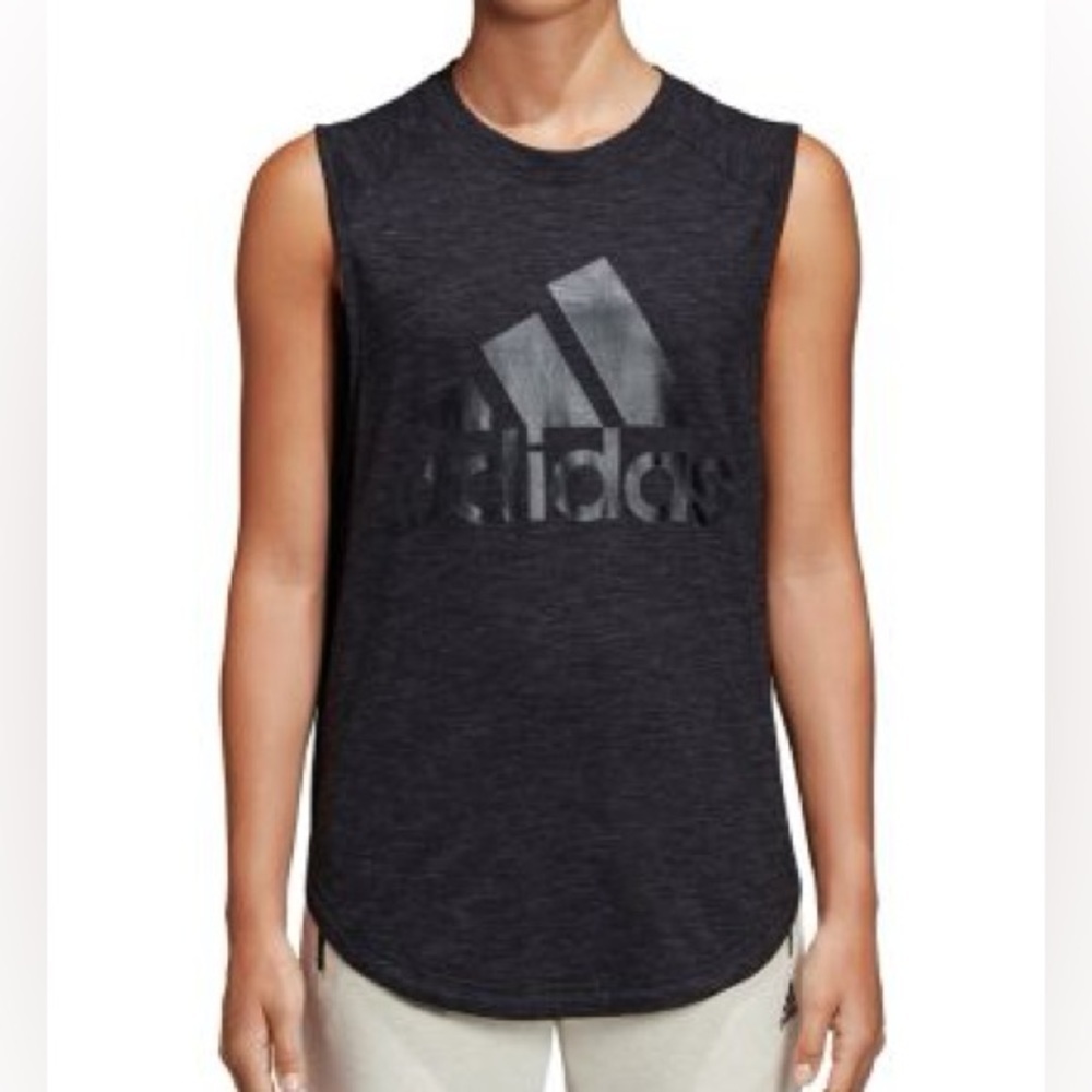 Adidas Gray Muscle Tank